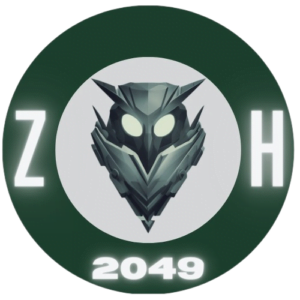 Zagreb Hike Logo - Futuristic Owl in the green rounded frame