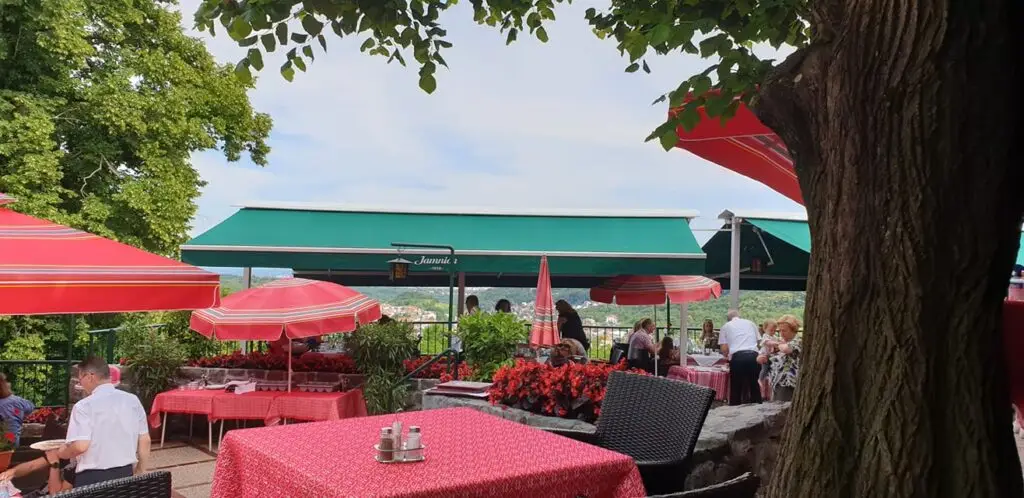 view from the Terrasse on Zagreb Hike & Taste tour