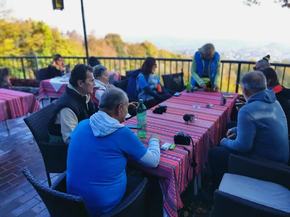 a group of hiker eating after zagreb hike